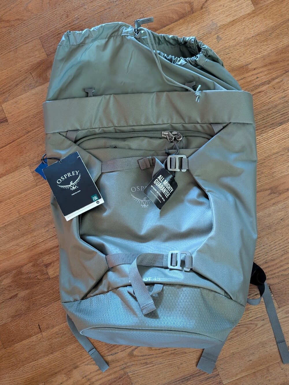 Brand New with Tags (NWT) Osprey Zealot 45L Technical Crag Pack.
